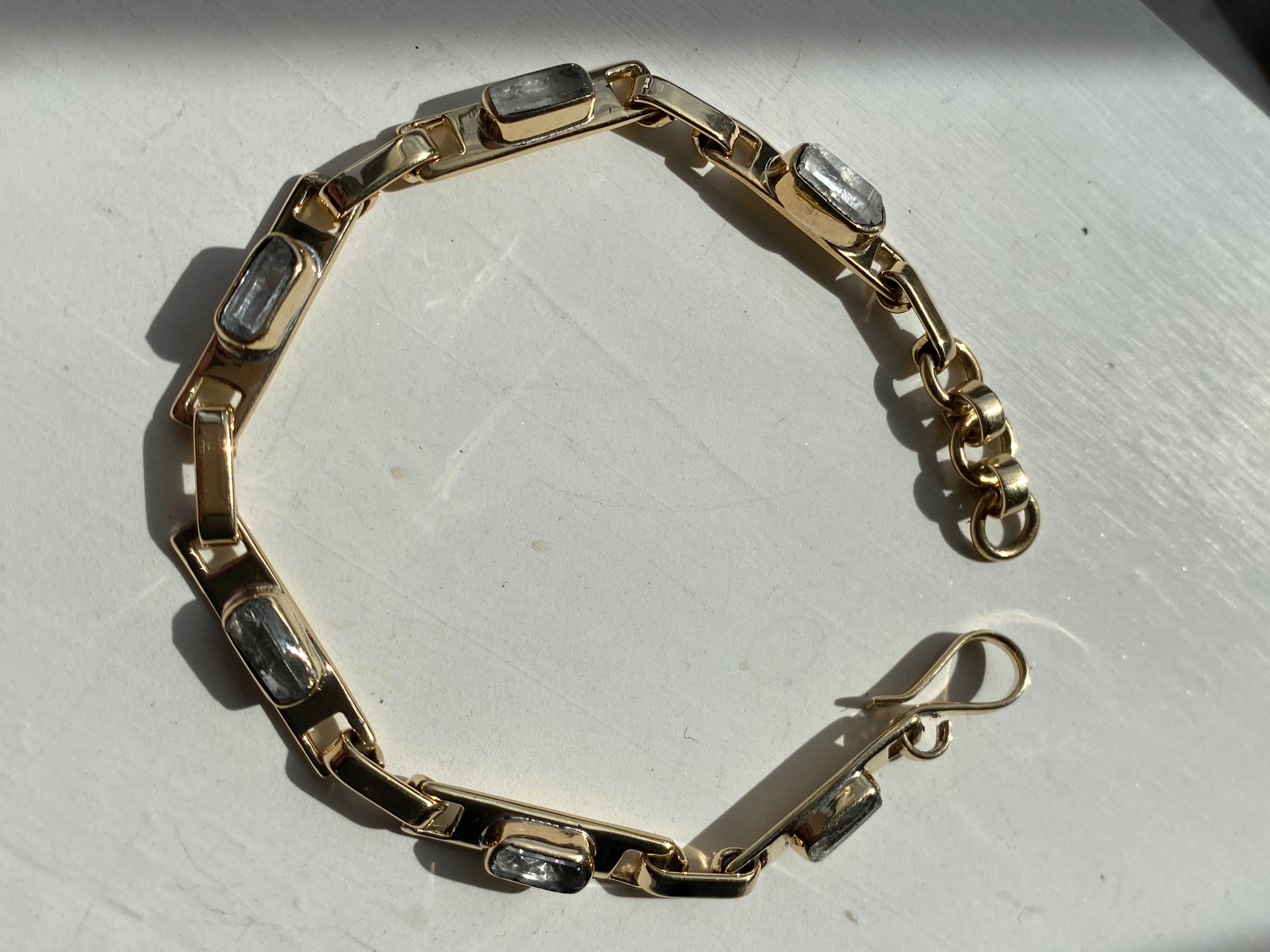 Quartz bar bracelet