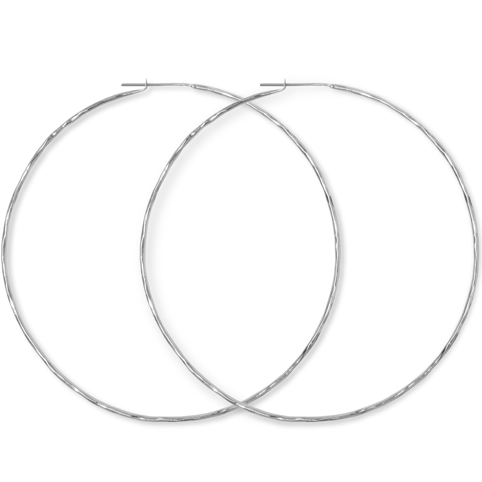 Carladonna 4” Round  Hoop Earrings