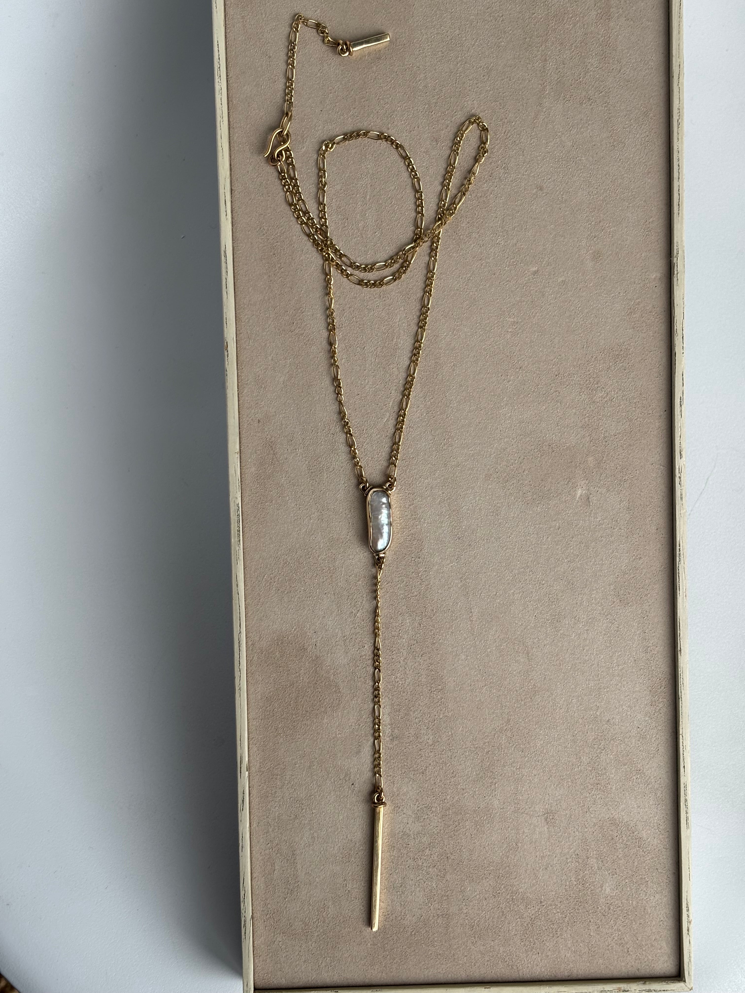 Ilumina Y Drop Bar Necklace