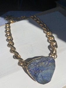 Rhiana chainlink gemstone toggle necklace