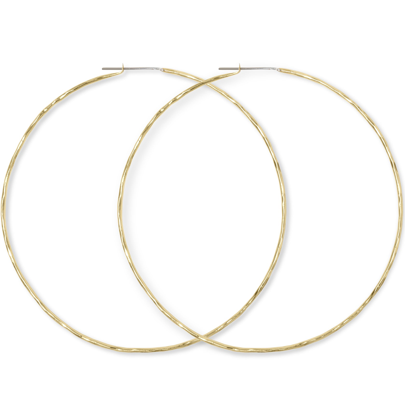 Carladonna 4” Round  Hoop Earrings