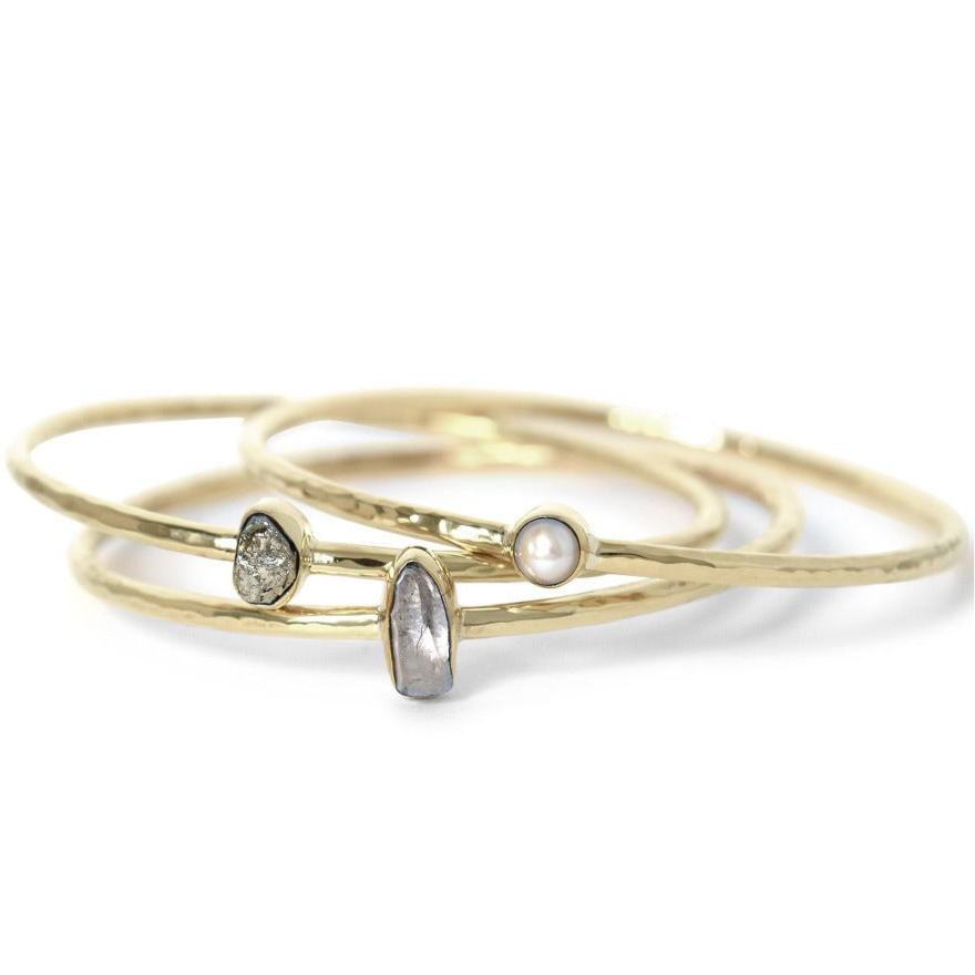 Aviva Roundabout Stone Bangle