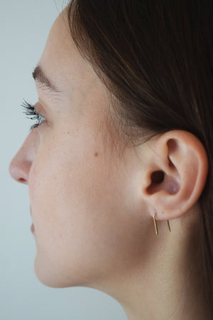 Iman Hook Mixed Metal Earrings - Lissa Bowie