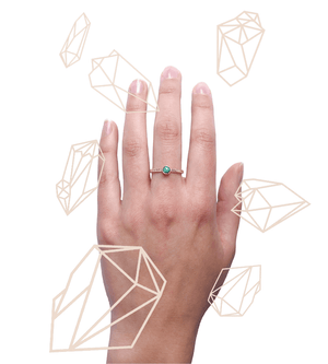 Naveen Gemstone Stacking Ring - Lissa Bowie