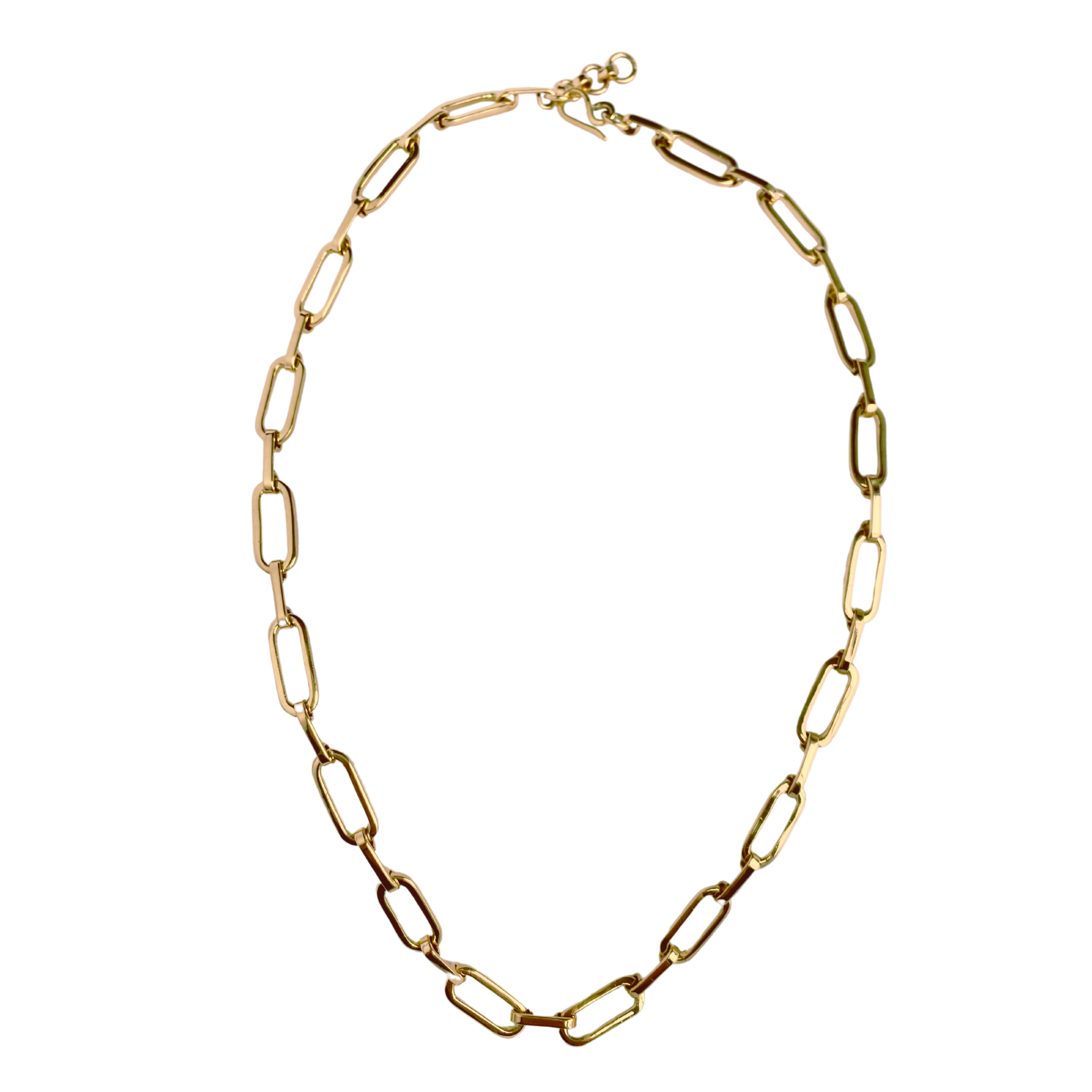 Linked link necklace