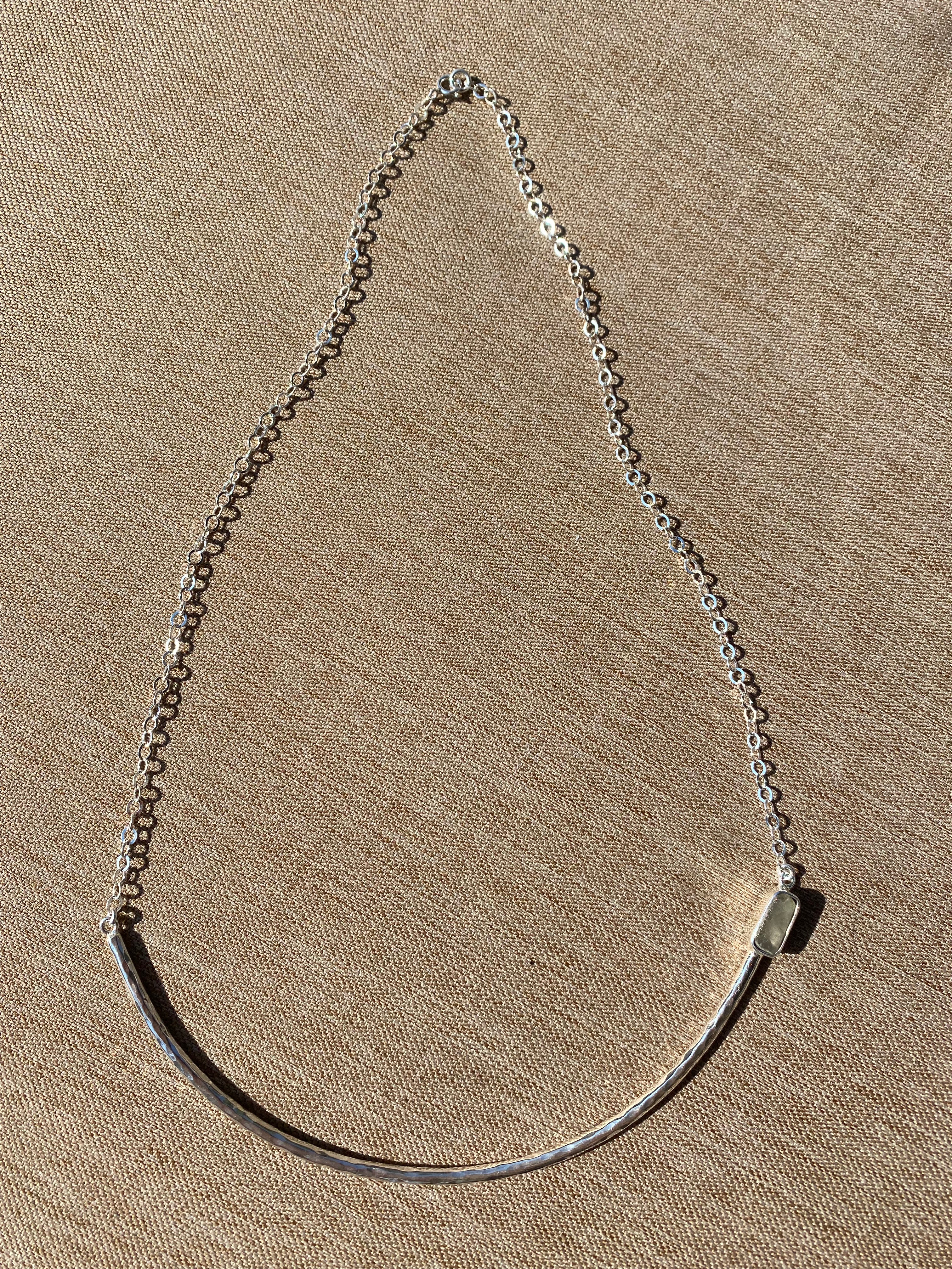 Aviva Arc Stone Necklace